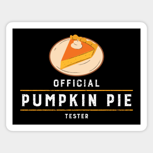 Official Pumpkin Pie Tester Sticker